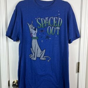 The Jetsons Heather blue short sleeved tee shirt with Astro on front. XL
